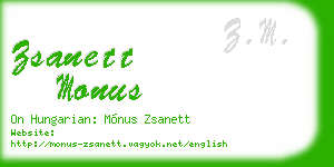 zsanett monus business card